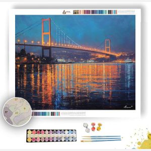 ISTANBUL BRIDGE LIGHT - Paint by Numbers Full Kit