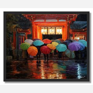 KYOTO RAIN PARADE - FRAMED
