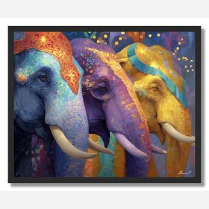 ELEPHANT PARADE - FRAMED