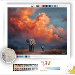 ELEPHANT PATHWAY - Paint by Numbers Full Kit