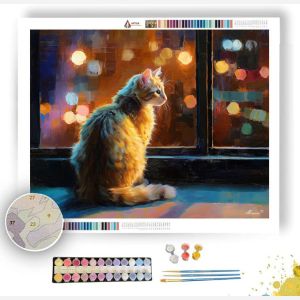 CATS IN THE CITYLIGHT - Paint by Numbers Full Kit