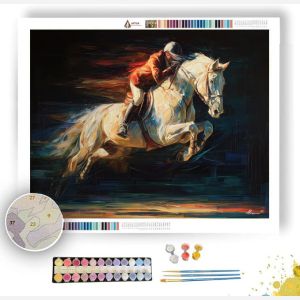 HORSE AND RIDER FLIGHT - Paint by Numbers Full Kit