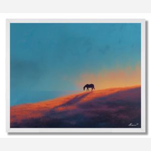 HORSE AND HORIZON - FRAMED