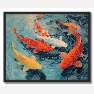 KOI GARDEN DREAM - FRAMED
