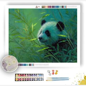 PANDA IN BAMBOO LIGHT - Paint by Numbers Full Kit