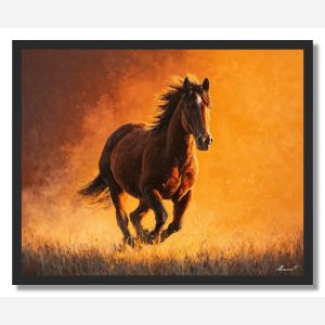 GOLDEN MANE WIND - FRAMED