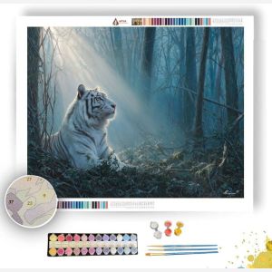 WHITE TIGER DREAM - Paint by Numbers Full Kit