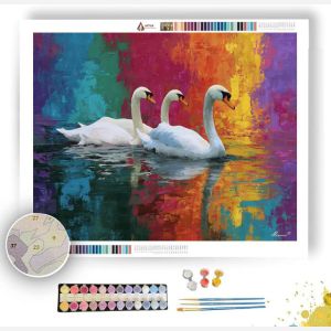 CANAL SWANS - Paint by Numbers Full Kit