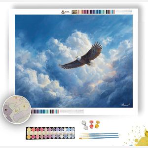 EAGLE IN THE CLOUDS - Paint by Numbers Full Kit