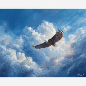 EAGLE IN THE CLOUDS