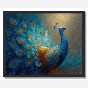 PEACOCK HORIZON - FRAMED