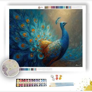 PEACOCK HORIZON - Paint by Numbers Full Kit