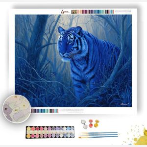BLUE TIGER SPIRIT - Paint by Numbers Full Kit