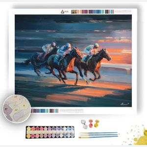 HORSE RACE DUSK - Paint by Numbers Full Kit