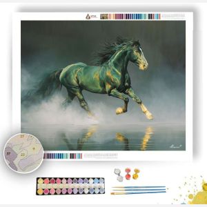EMERALD STALLION - Paint by Numbers Full Kit