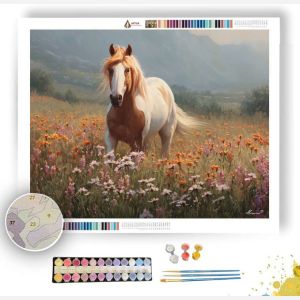 WILDFLOWER STALLION - Paint by Numbers Full Kit