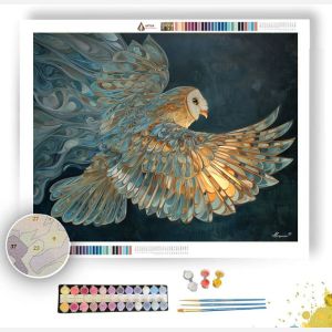 OWL NIGHT FLIGHT - Paint by Numbers Full Kit