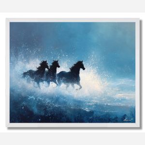 HORSES OF THE SEA - FRAMED