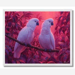 MORNING COCKATOOS - FRAMED