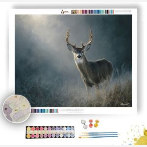 DEER IN SILVER LIGHT - Paint by Numbers Full Kit