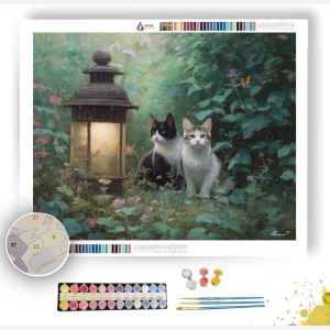 CATS IN THE GARDEN - Paint by Numbers Full Kit