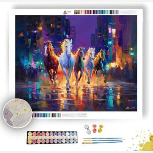 FESTIVAL HORSES - Paint by Numbers Full Kit