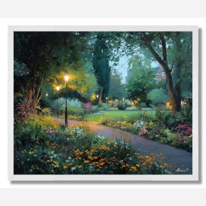 CHRISTCHURCH GARDEN EVENING - FRAMED