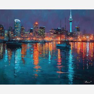 AUCKLAND HARBOR EVENING