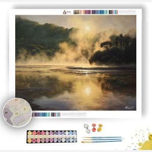 ROTORUA STEAM MORNING - Paint by Numbers Full Kit