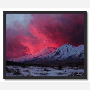 TONGARIRO FIRE SKY - FRAMED