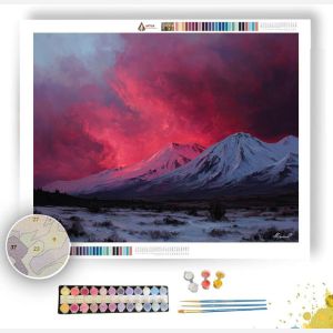 TONGARIRO FIRE SKY - Paint by Numbers Full Kit