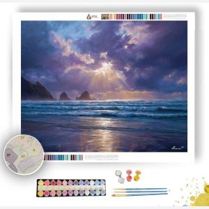 PIHA BEACH STORMLIGHT - Paint by Numbers Full Kit