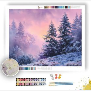 FIRST SNOW MORNING - Paint by Numbers Full Kit