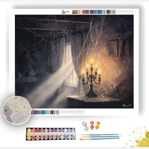 CANDLELIGHT AND COBWEBS - Paint by Numbers Full Kit