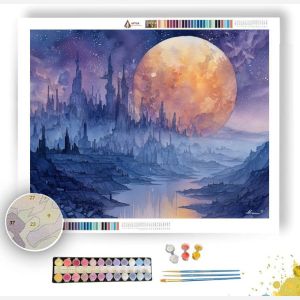 THE SHATTERED MOON - Paint by Numbers Full Kit