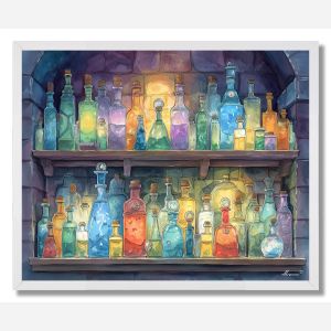 GLOWING POTION ROOM - FRAMED