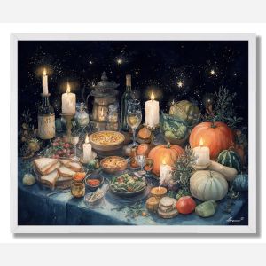 MYSTIC HARVEST NIGHT - FRAMED
