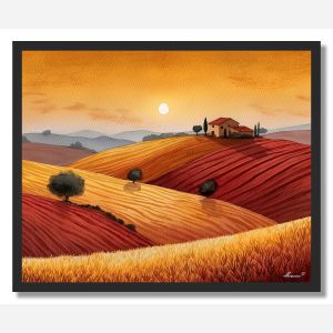 HARVEST HILLSIDE - FRAMED
