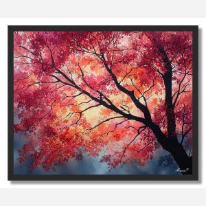 MAPLE TREE AFTERGLOW - FRAMED