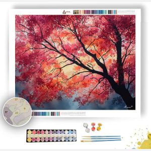 MAPLE TREE AFTERGLOW - Paint by Numbers Full Kit