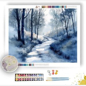 FROSTED FOREST PATH - Paint by Numbers Full Kit
