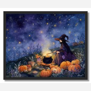 AUTUMN MIDNIGHT SPELL - FRAMED
