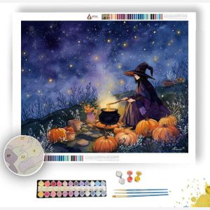 AUTUMN MIDNIGHT SPELL - Paint by Numbers Full Kit