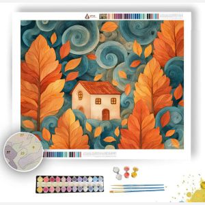 AUTUMN COTTAGE DREAM - Paint by Numbers Full Kit