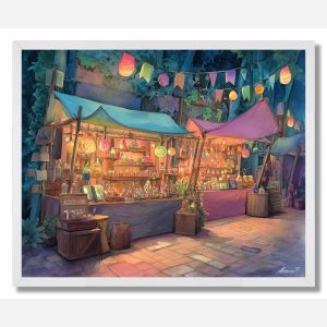 SHADOWED FAIRY MARKET - FRAMED