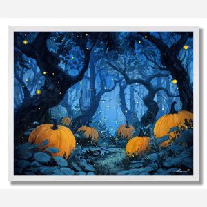 ENCHANTED PUMPKIN FOREST - FRAMED