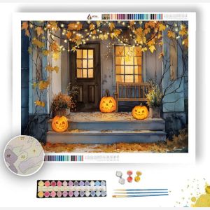 PUMPKIN PORCH LIGHTS - Paint by Numbers Full Kit