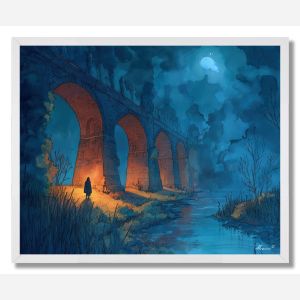 THE HAUNTED BRIDGE - FRAMED