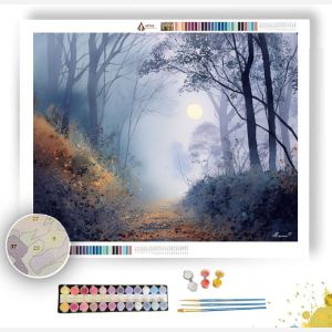 GHOSTLY AUTUMN PATH - Paint by Numbers Full Kit