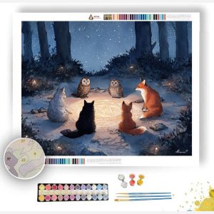 WITCHS FAMILIAR CIRCLE - Paint by Numbers Full Kit